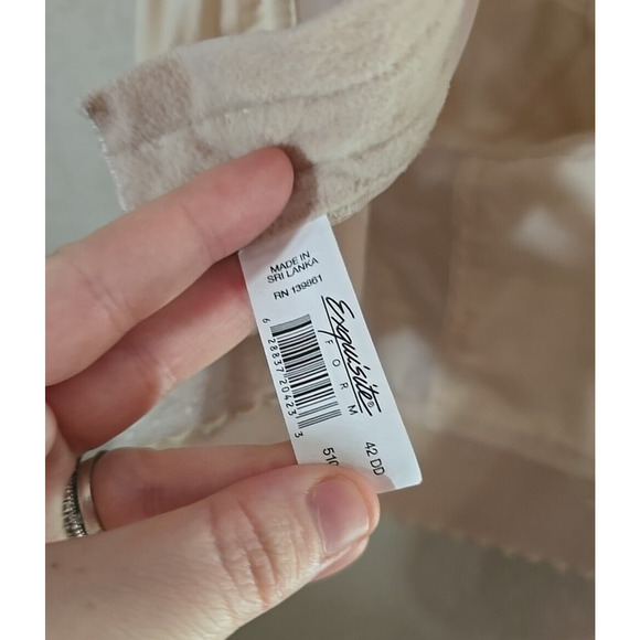 Exquisite Form Fully Back Close Beige Adjustable Wire Free Longline Bra Sz 42DD - Picture 5 of 5